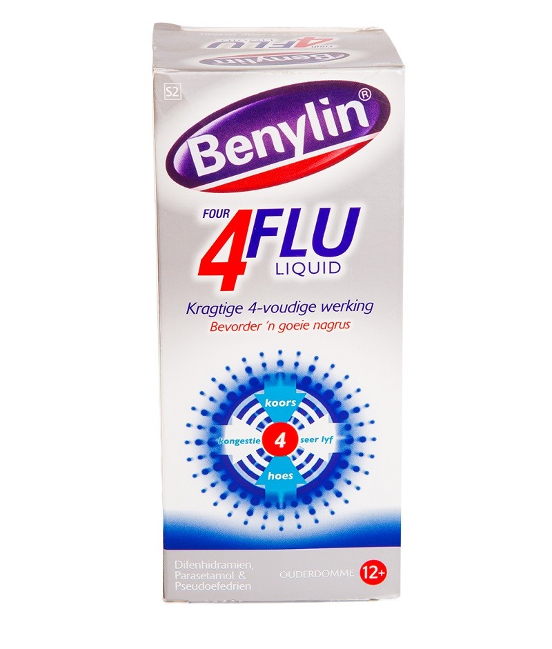 Benylin 4 Flu Syrup | 200ml - Image 1