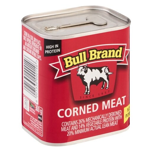 Bull Brand Corned Meat & Cereal Tin | 300g - Image 1