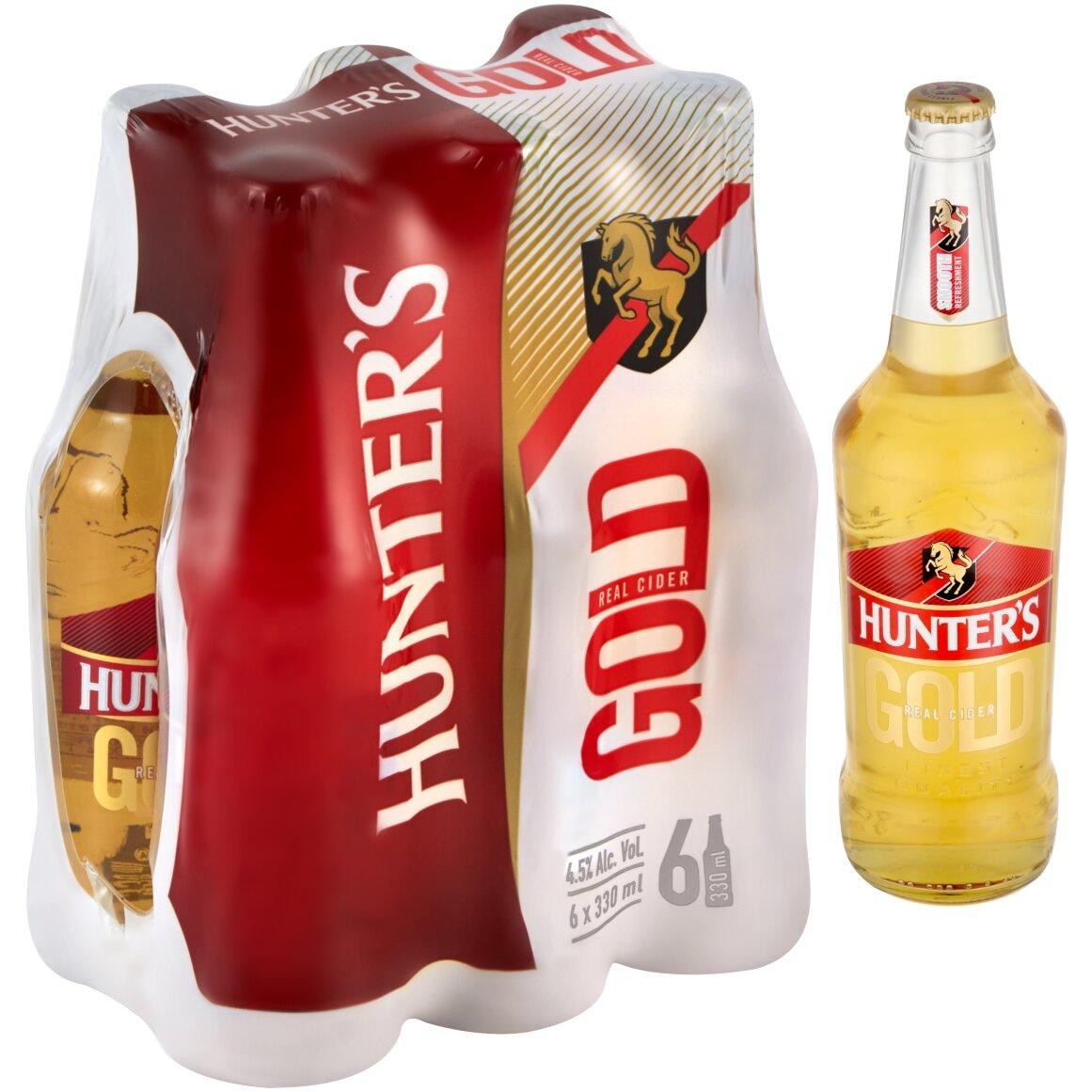 Hunter's Gold Cider X 6 Pack | 330ml - Image 1