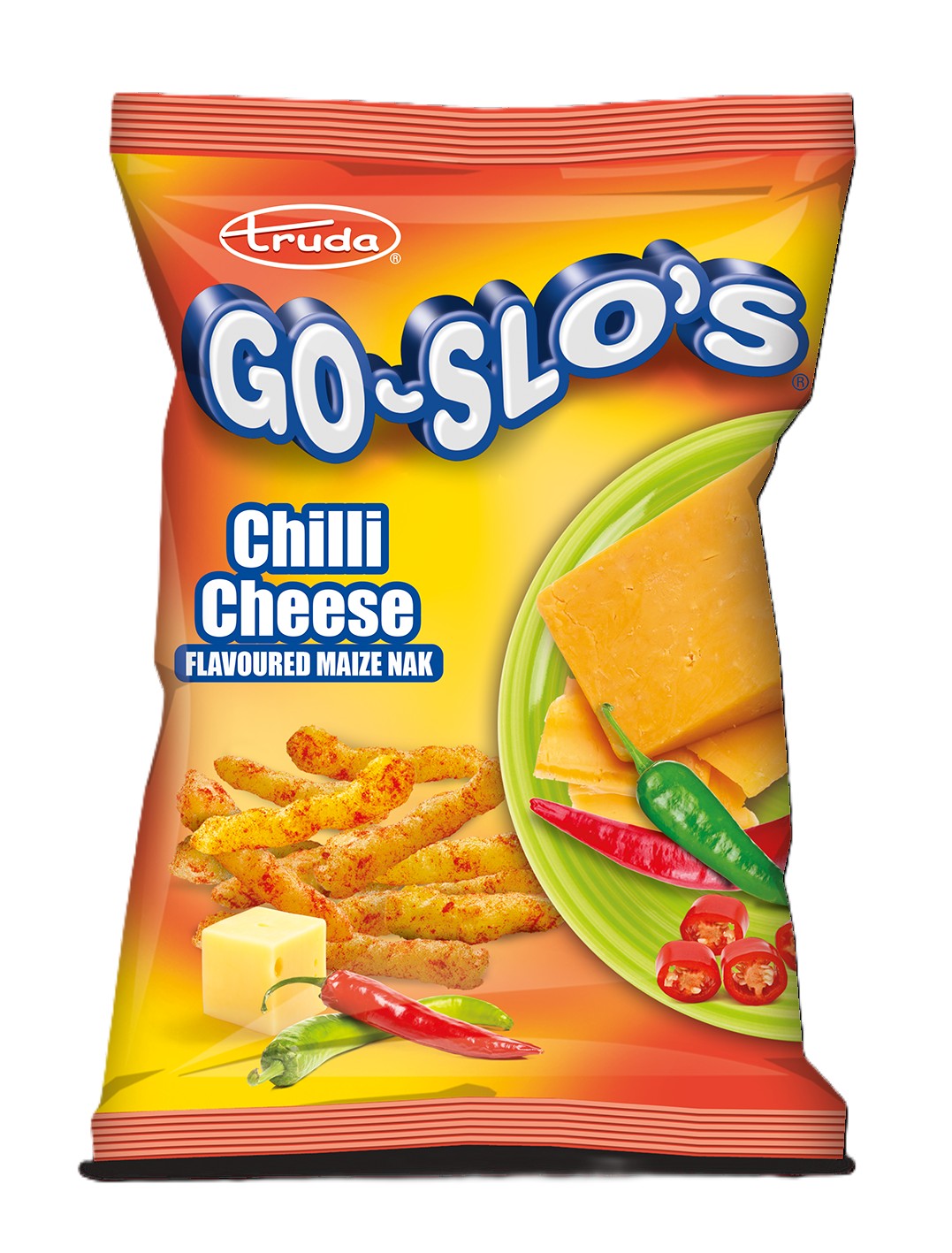 Truda Go-slo's Chilli Cheese Flavoured Maize Naks - Image 1